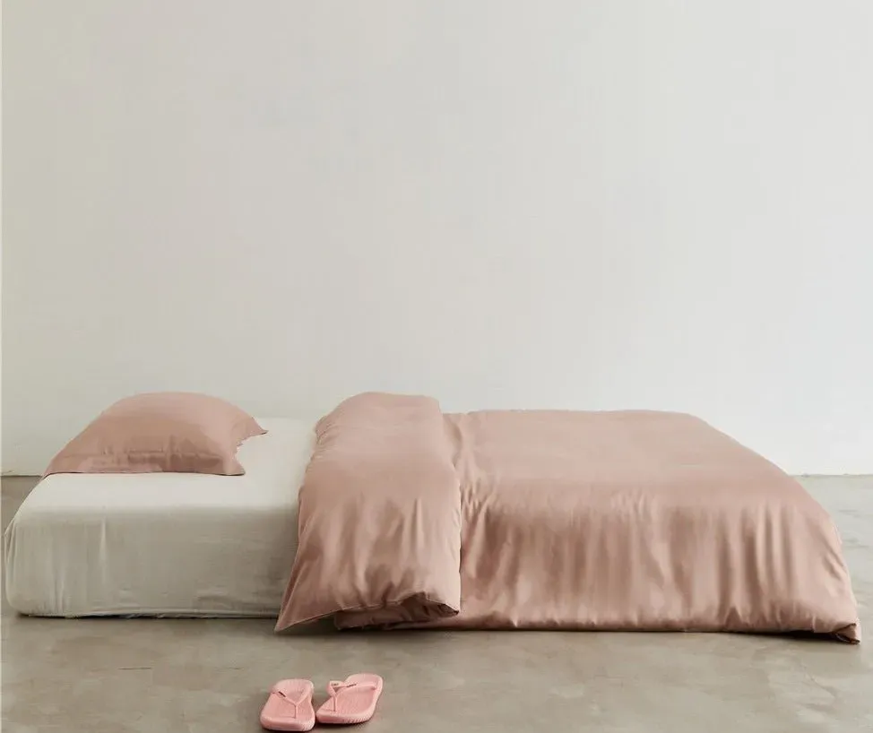 Saten Düz Tencel Yorgan Kılıfı